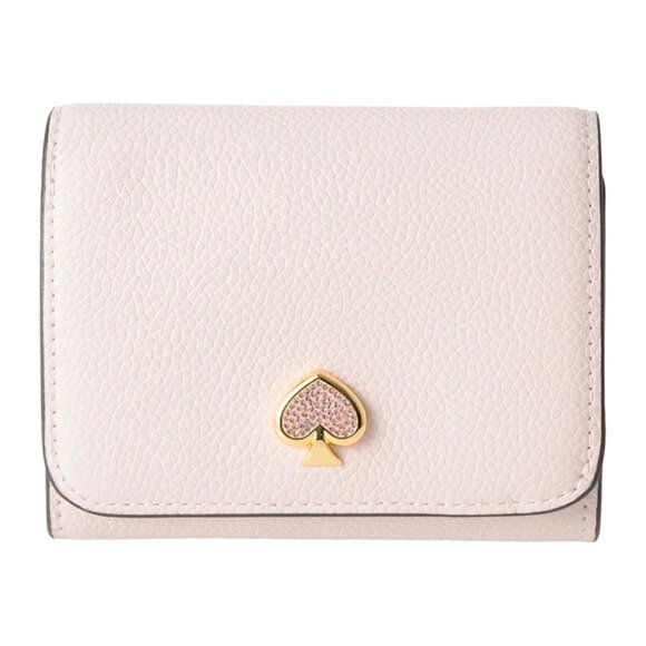 S Kate Spade Kayla Embellished Spade L-Zip Wallet KK113 Light Pink Leather NWT - Picture 11 of 13